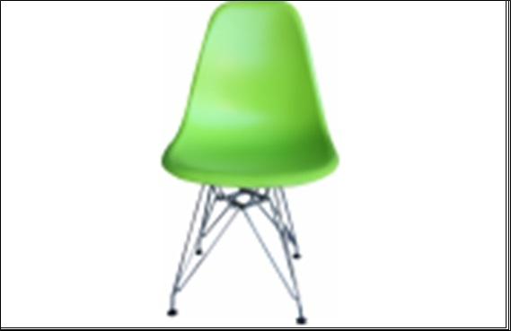 gh-8073 (PP 623 C) стул обеденный, сиденье-пластик, каркас-хромированный, зеленый