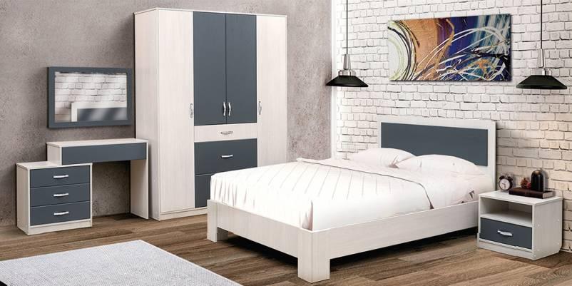 Набор мебели для спальни «Венеция 6» МДФ с кроватью 1600х2000