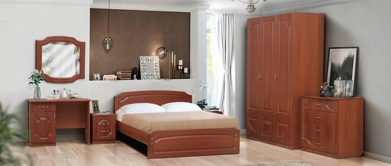 Набор мебели для спальни «Венеция 3» МДФ с кроватью 1400х2000