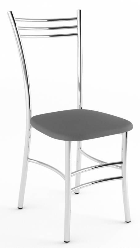 Зебра стул обеденный, серый матовый 800м